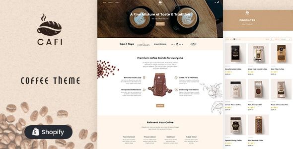 Cafi Coffee Shop & Cafés Responsive Shopify Theme