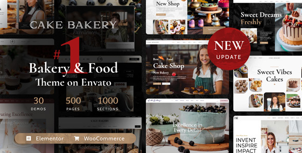 Cake Bakery - Pastry WordPress 1 Cake Bakery - Pastry WordPress Theme