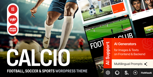 Calcio - Football & Soccer Elementor WordPress Theme 1 Calcio - Football & Soccer Elementor WordPress Theme