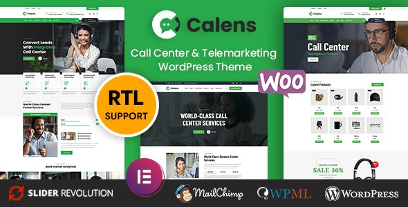 Calens – Call Center Services WordPress Theme 1 Calens Call Center Services WordPress Theme