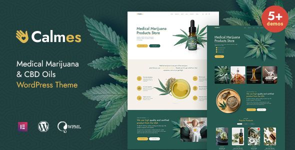 Calmes – Medical Marijuana & Coffeeshop WordPress Theme 1 Calmes Medical Marijuana & CBD Oils WordPress Theme