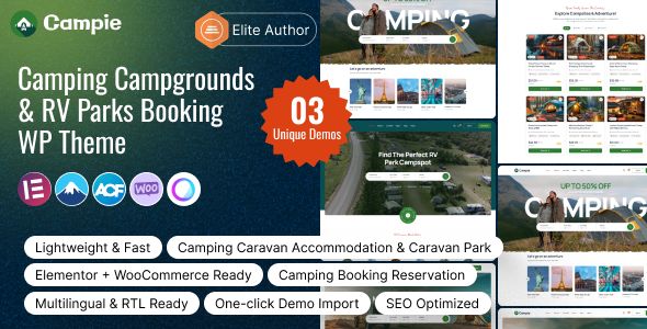 Campie – Camping Campgrounds RV Parks Booking WordPress Theme 1 Campie – Camping Campgrounds RV Parks Booking WordPress Theme