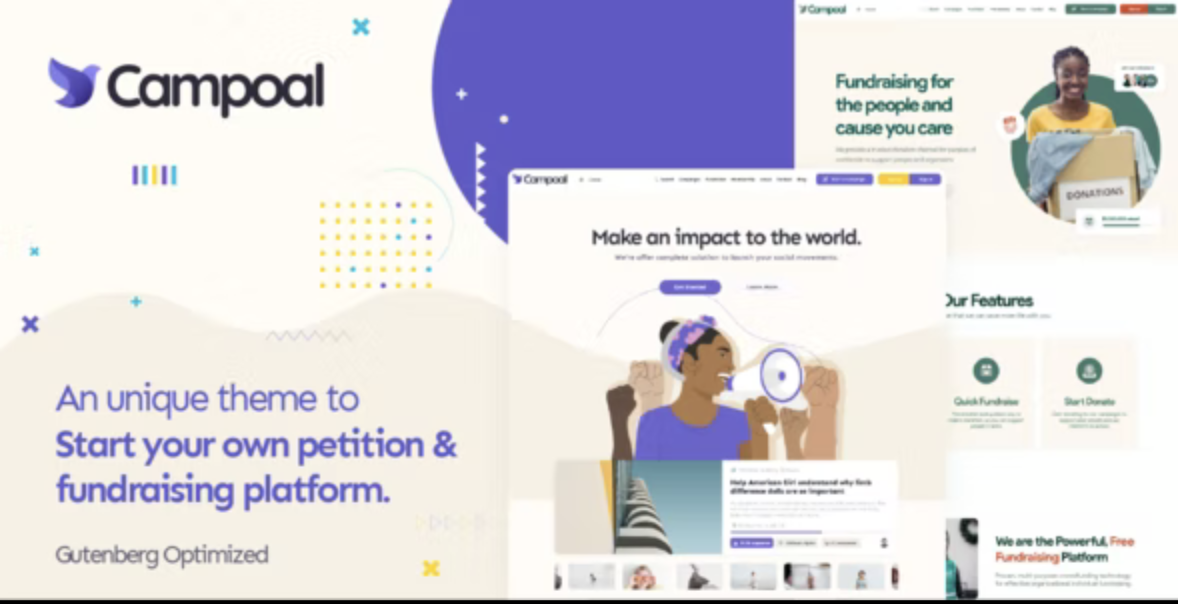 Campoal – Social Movement WordPress Theme 1 Campoal – Social Movement WordPress Theme