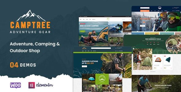 Camptree – Outdoor Camping Equipment WooCommerce Elementor Theme 1 Camptree – Outdoor Camping Equipment Woo Commerce Elementor Theme