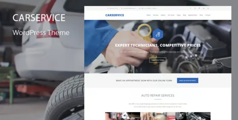 Car Service Pro – Mechanic & Auto Repair WordPress Theme 1 Car Service Pro WordPress Theme