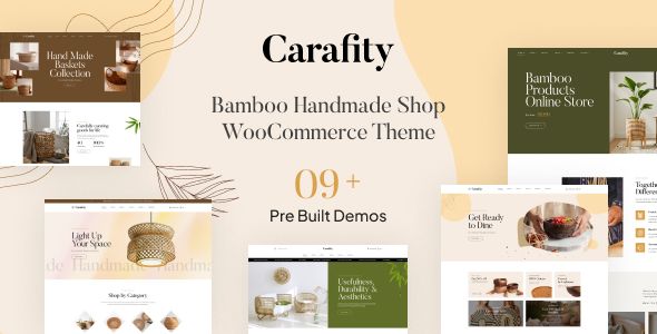 Carafity – Bamboo Handmade Shop WooCommerce Theme 1 Carafity Bamboo Handmade Shop Woo Commerce Theme