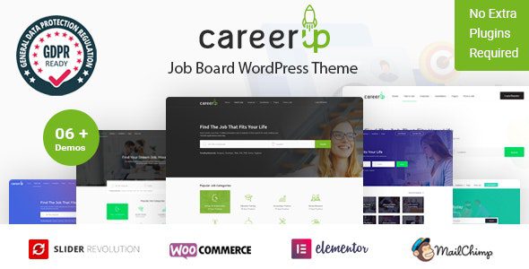 CareerUp - Job Board WordPress Theme 1 Career Up Job Board WordPress Theme