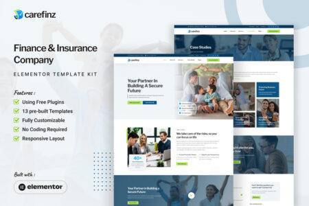 Carefinz Finance & Insurance Company Elementor Template Kit
