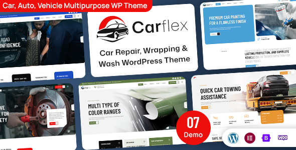 Carflex – Car Repair, Wrapping & Wash WordPress Theme 1 Carflex Car Repair, Wrapping & Wash WordPress Theme
