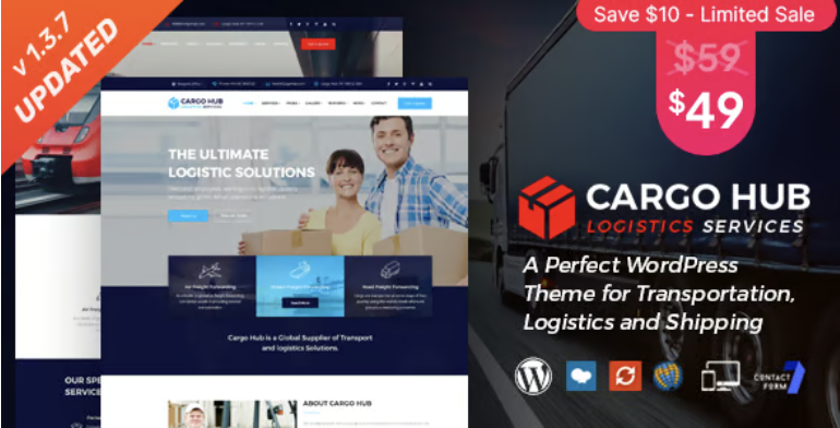 Cargo HUB - Transportation and Logistics WordPress Theme 1 Cargo HUB - Transportation and Logistics WordPress Theme