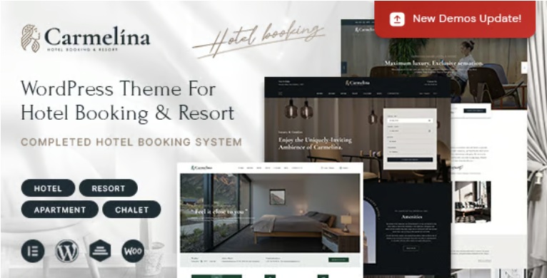 Carmelina - Hotel Booking WordPress Theme 1 Carmelina - Hotel Booking WordPress Theme