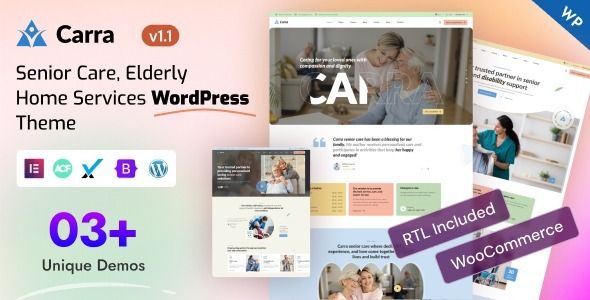 Carra – Senior Care Elderly Home Services WordPress Theme 1 Carra Senior Care Elderly Home Services WordPress Theme