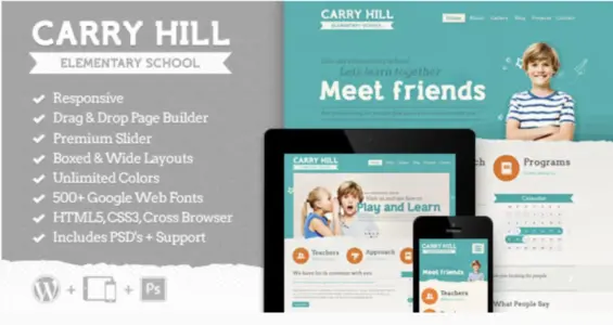 Carry Hill School Pro WordPress Theme