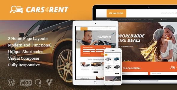 Cars4Rent | Auto Rental Taxi Service WordPress Theme + RTL 1 Cars4 Rent Auto Rental Taxi Service WordPress Theme