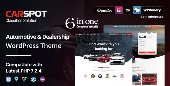 CarSpot – Dealership Wordpress Classified Theme 1 Car Spot Dealership WordPress Theme