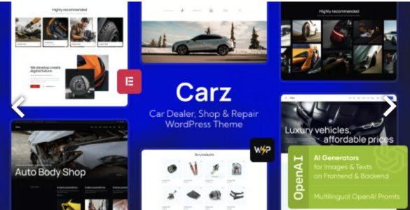 Carz — Car Dealer, Shop & Repair WordPress Theme