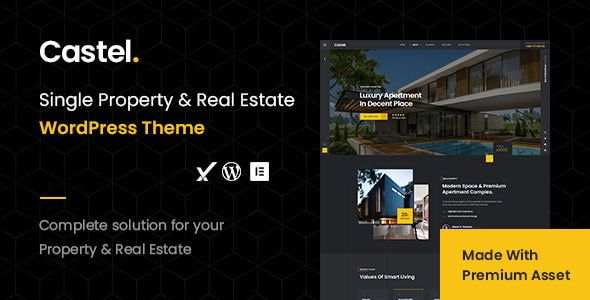 Castel – Single Property Real Estate WordPress Theme 1 Castel Single Property & Real Estate WordPress Theme
