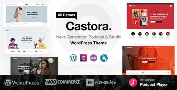 Castora – Podcast WordPress Theme 1 Castora – Podcast WordPress Theme