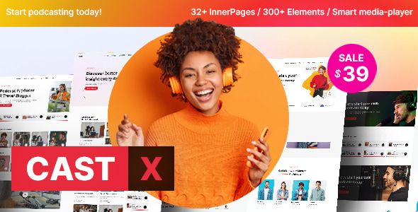 Castx – Podcast WordPress Theme 1 Castx – Podcast WordPress Theme