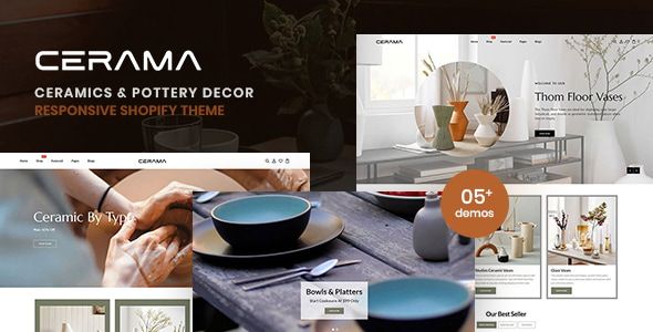 Cerama - Ceramics & Pottery Decor Shopify Theme 1 Cerama Ceramics & Pottery Decor WordPress Theme