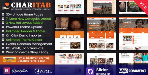 Charitab – Nonprofit Charity 1 Charitab – Nonprofit Charity WordPress Theme