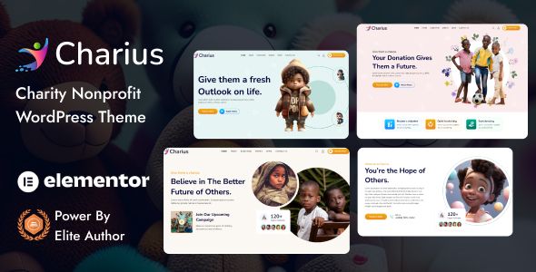 Charius – Nonprofit Charity WordPress Theme 1 Charius Nonprofit Charity WordPress Theme