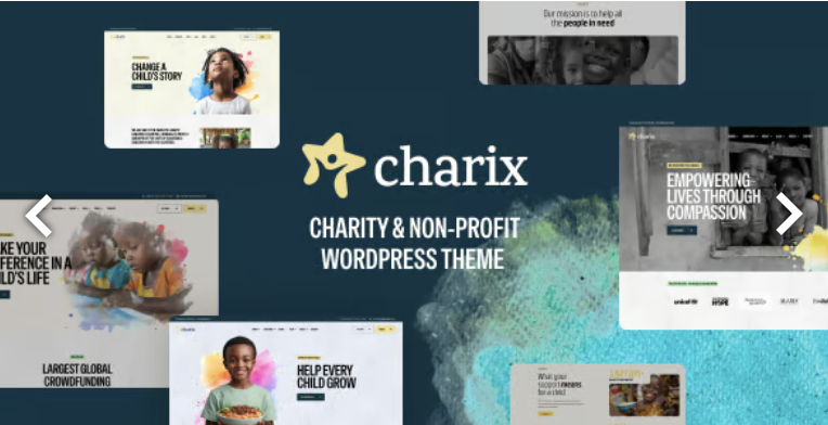 Charix - Charity Nonprofit WordPress Theme 1 Charix Charity Nonprofit WordPress Theme