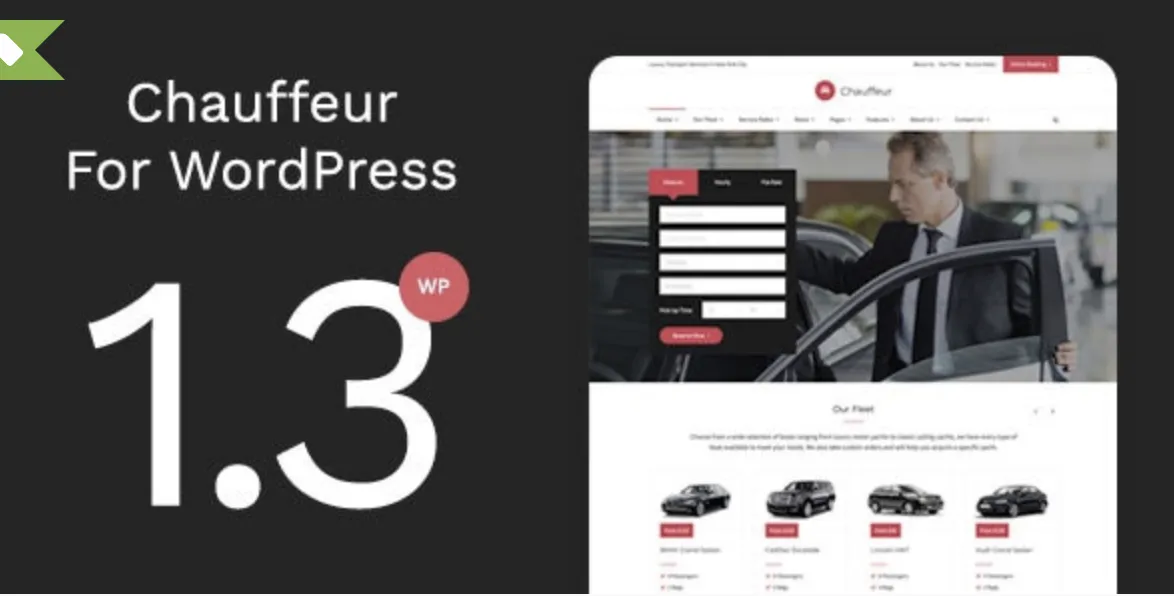 Chauffeur - Limousine, Transport And Car Hire WP Theme 1 Chauffeur for WordPress WordPress Theme