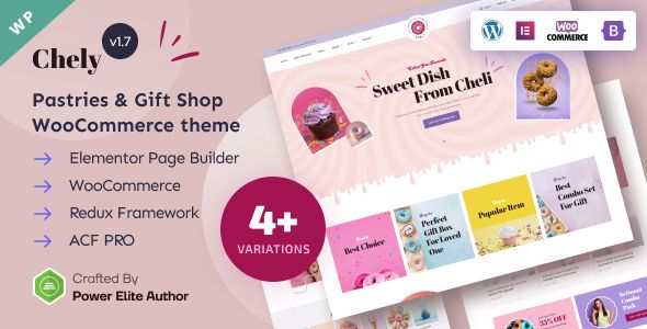 Chely – Pastries Gift Shop WordPress Theme 1 Chely – Pastries Gift Shop WordPress Theme