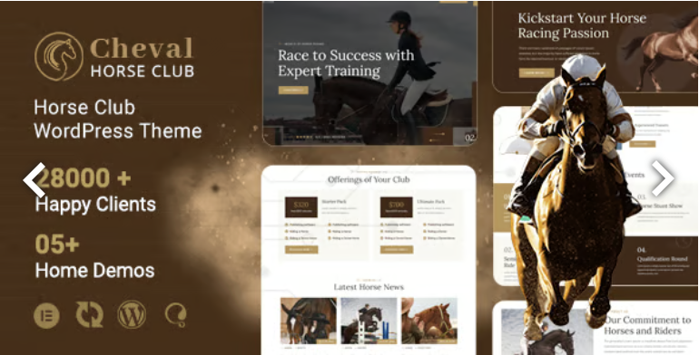 Cheval - Horse Club & Equestrian WordPress Theme 1 Cheval - Horse Club & Equestrian WordPress Theme