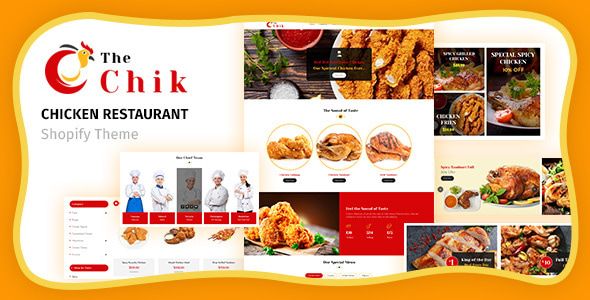 The Chik Food Shop, Restaurant Shopify Theme