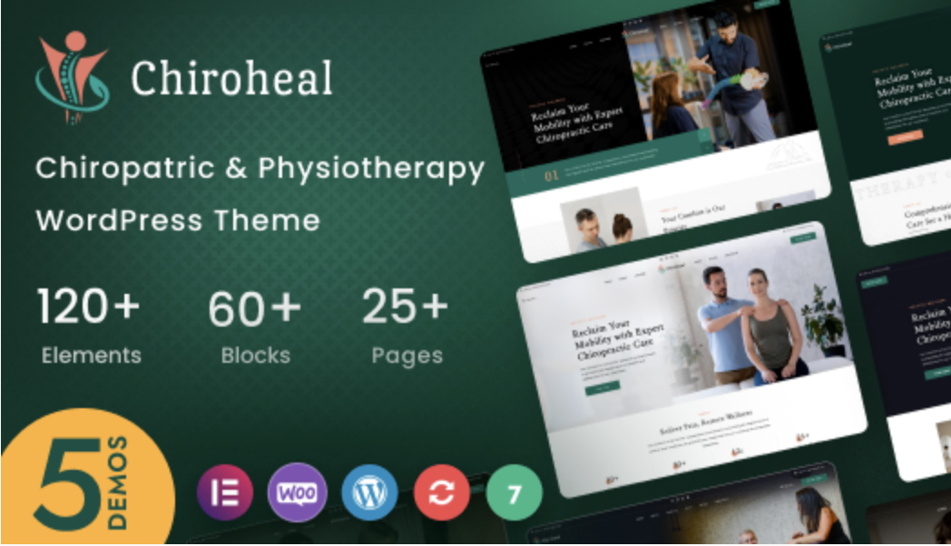 ChiroHeal – Chiropractor Physiotherapy Wellness WordPress Theme 1 Chiroheal Chiropractor Physiotherapy Wellness WordPress Theme