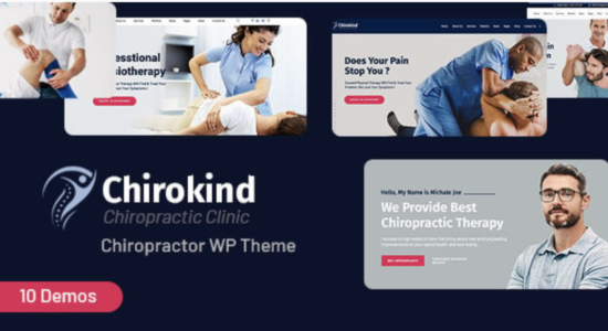 Chirokind Chiropractor And Physical Therapy WordPress Theme
