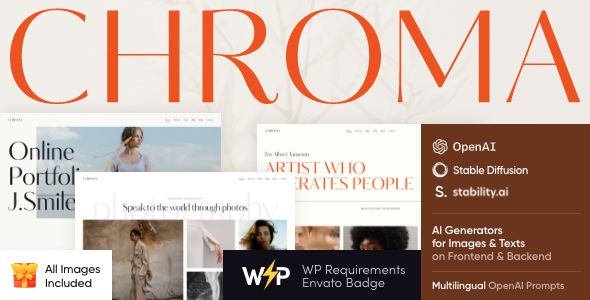 Chroma - Photography Portfolio WordPress Theme 1 Chroma - Photography Portfolio WordPress Theme