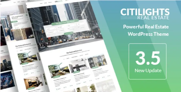 Citi Lights Pro – Real Estate WordPress Theme