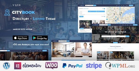 CityBook – Directory Listing WordPress Theme 1 City Book Directory Listing WordPress Theme