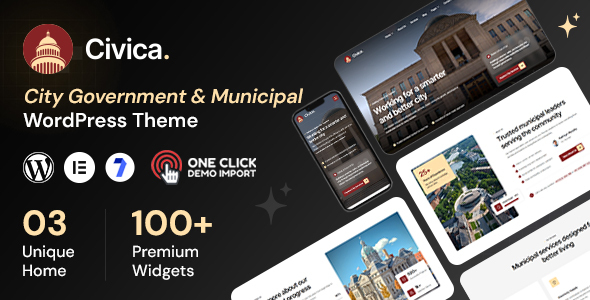 Civica - City Government & Municipal WordPress Theme 1 Civica City Government & Municipal WordPress Theme