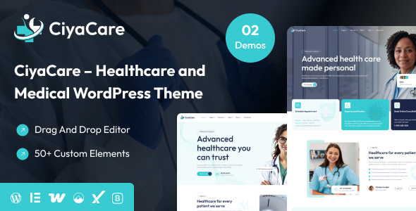 CiyaCare - Healthcare & Medical WordPress Theme 1 CiyaCare Healthcare & Medical WordPress Theme