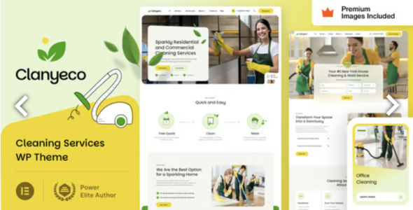 Clany Eco–Cleaning Services WordPress Theme