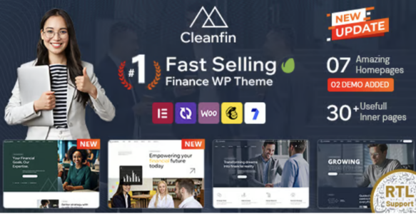Cleanfin - Finance Consulting WordPress Theme