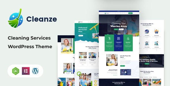 Cleanze - Cleaning Service WordPress Theme + RTL 1 Cleanze - Cleaning Service WordPress Theme