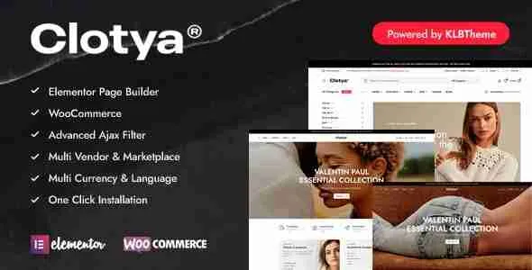 Clotya - Fashion Store eCommerce Theme 1 Clotya WordPress Theme