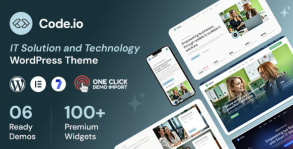Code.io IT Solution and Technology WordPress Theme