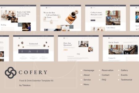 Cofery Restaurant & Cafe Elementor Template Kit