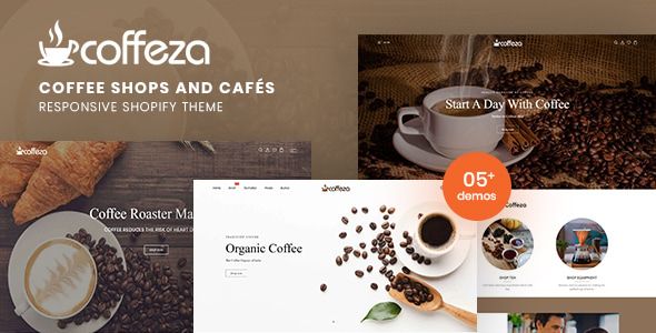 Coffeza Coffee Shops and Cafés Responsive Shopify Theme