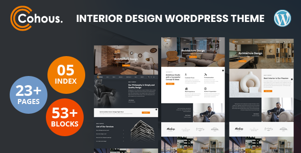 Cohous - Interior WordPress Theme 1 Cohous Interior WordPress Theme
