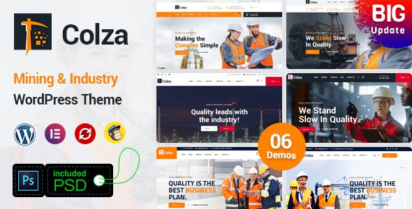 Colza – Mining & Industry WordPress Theme 1 Colza – Mining & Industry WordPress Theme