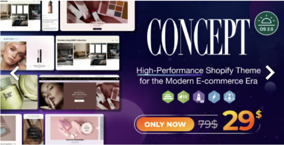 Concept - Sleek, Optimal Shopify Theme OS 2.0