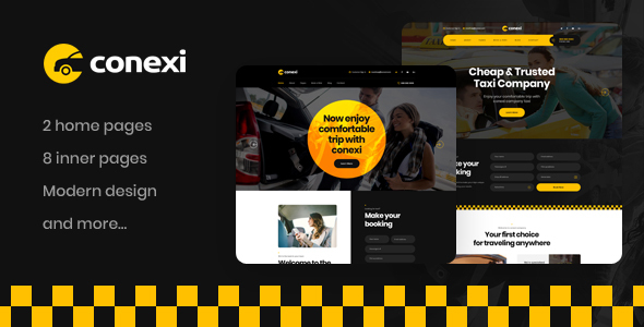 Conexi - Taxi Booking Service WordPress Theme + RTL 1 Conexi Taxi Booking Service WordPress Theme