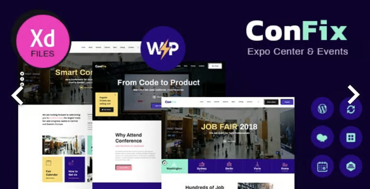 ConFix - Expo & Events WordPress Theme 1 Con Fix - Expo & Events WordPress Theme